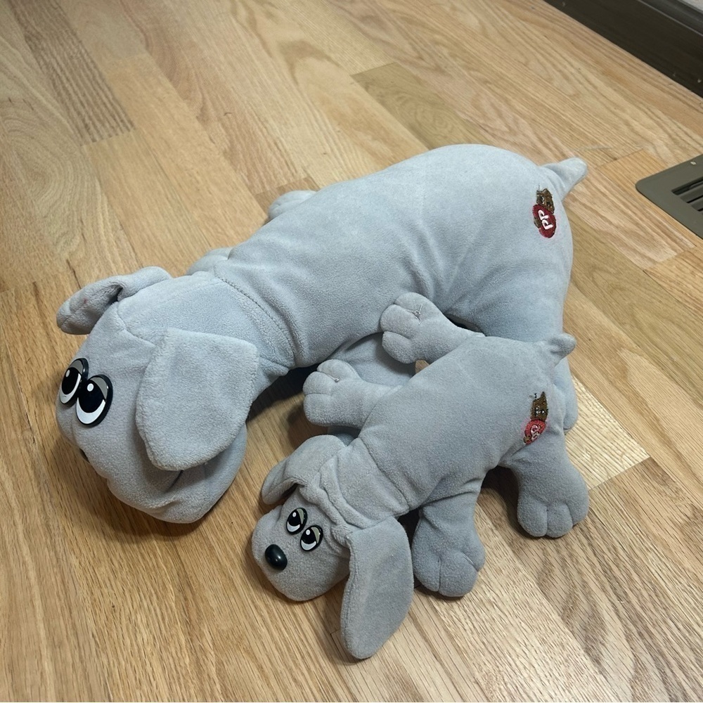 Vintage Pound Puppies Tonka Large Baby Plush Stuffed Animal Lot Bundle Puppy Dog